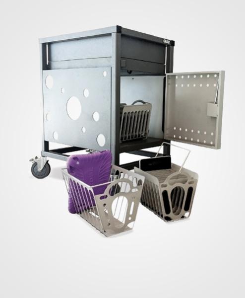 Gilkon Tablet Basket Kit featuring two baskets and mounting brackets for tablet storage, designed for efficient organization.