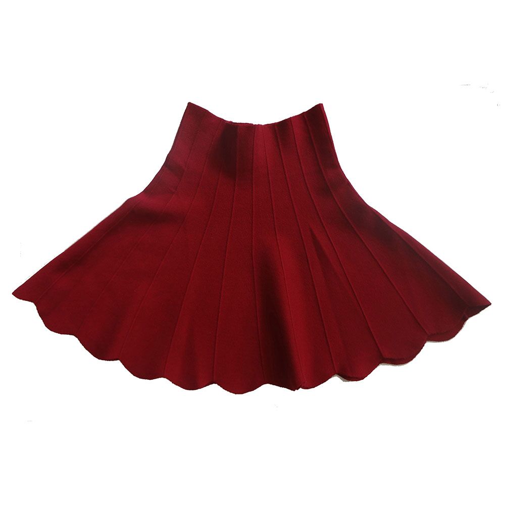 Girls/Women Stretch High Waist Skirt in cotton blend, showcasing its stylish design and high-quality fabric.