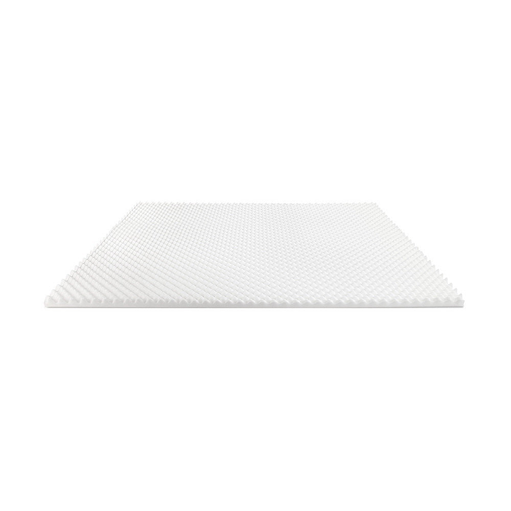 Giselle Bedding Egg Crate Foam Mattress Topper showcasing its unique design and plush texture, ideal for enhancing sleep comfort.