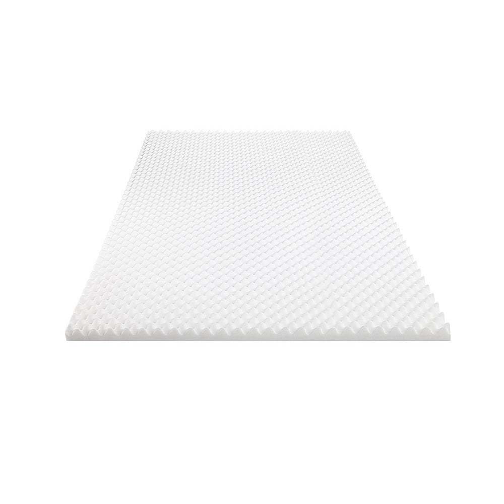 Giselle Bedding Egg Crate Foam Mattress Topper showcasing its unique design and plush texture, ideal for enhancing sleep comfort.