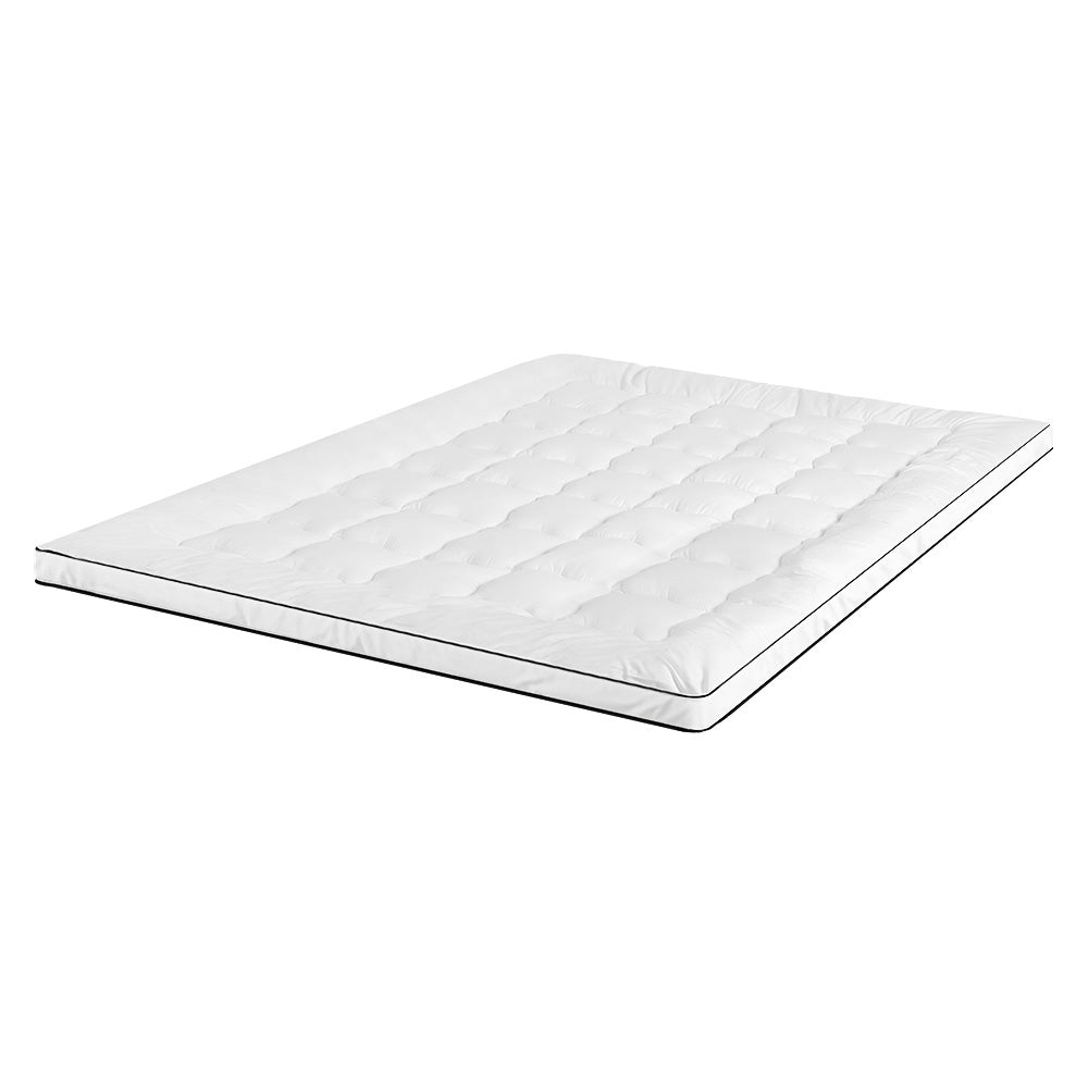 Giselle Bedding Mattress Topper Pillowtop in King size, featuring a plush microfibre filling and polyester cover for ultimate comfort.