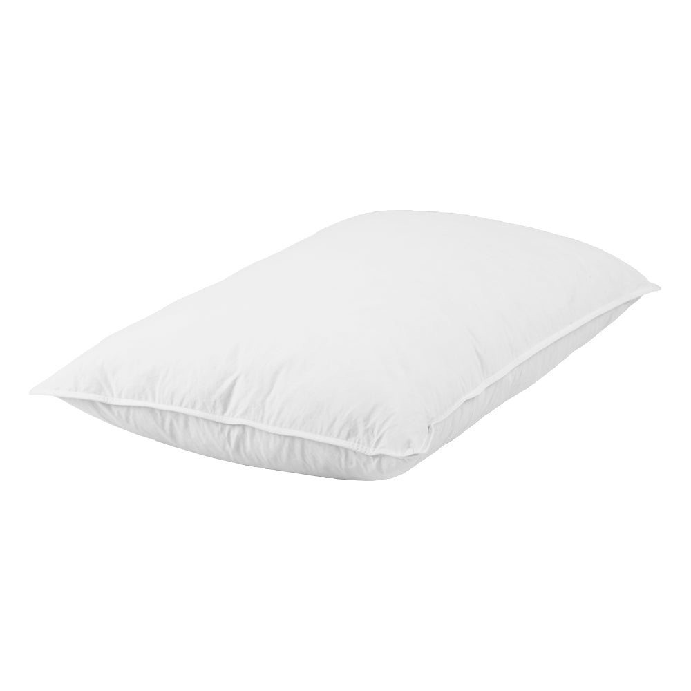 Giselle Bedding Set of 2 Goose Feather and Down Pillows in white, showcasing their soft and plush design.