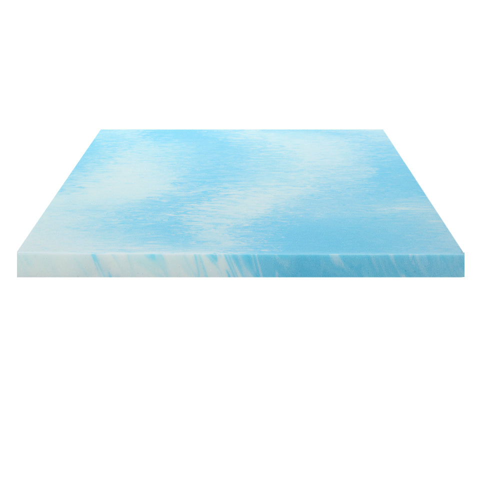 Giselle Cool Gel Memory Foam Topper with Bamboo Cover, showcasing its plush design and eco-friendly materials.