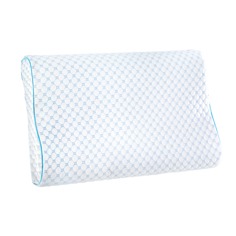 Giselle Memory Foam Pillow with cool-touch ice silk cover, designed for comfort and support.