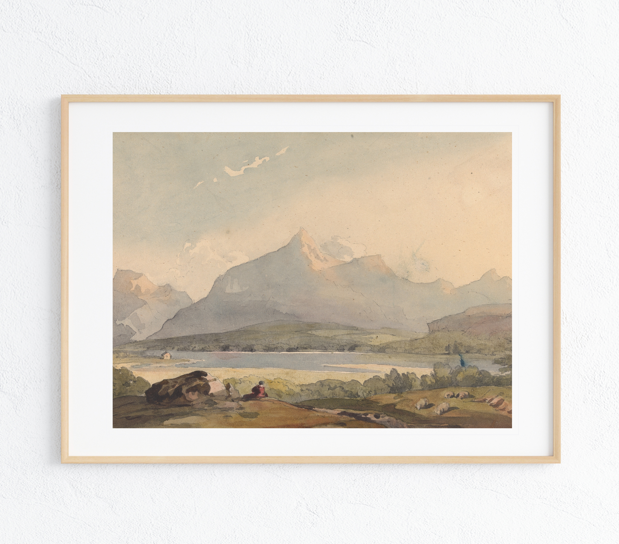 A vibrant Glass Morning Art Print featuring a breathtaking landscape with rich colors and textures on museum-grade canvas.