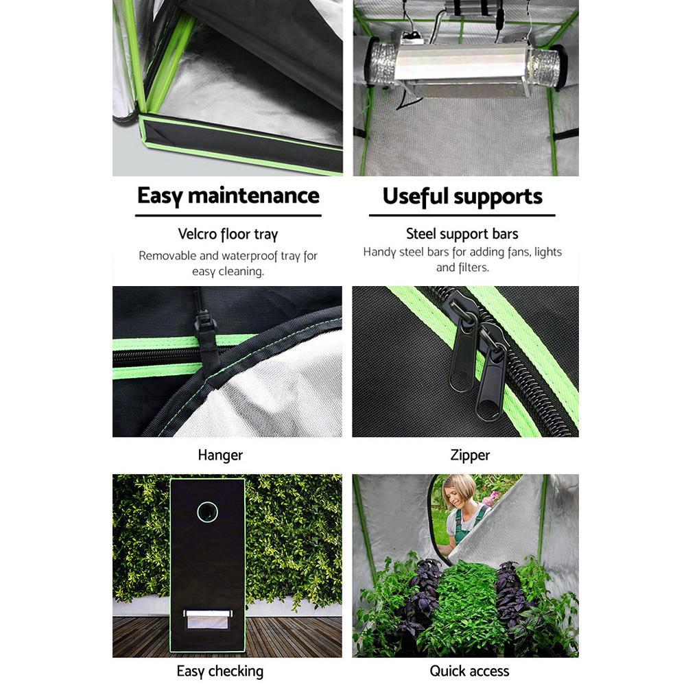 Green Fingers 280cm Hydroponic Grow Tent with waterproof fabric and spacious interior for optimal plant growth.