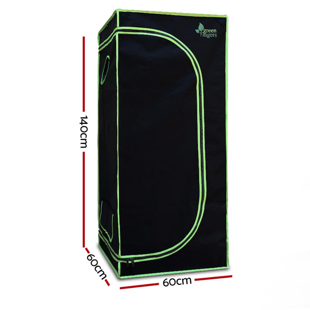 Green Fingers 60cm Hydroponic Grow Tent with weatherproof fabric and sturdy steel frame, designed for indoor plant growth.