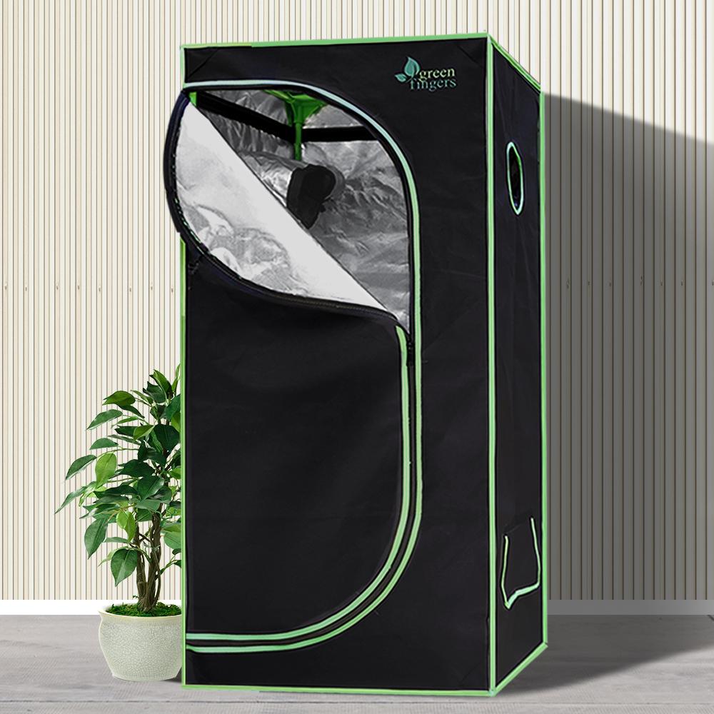 Green Fingers 60cm Hydroponic Grow Tent with weatherproof fabric and sturdy steel frame, designed for indoor plant growth.