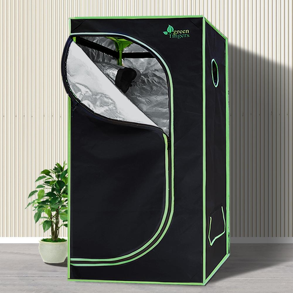 Green Fingers 80cm Hydroponic Grow Tent with weatherproof fabric and sturdy steel frame, designed for indoor plant growth.