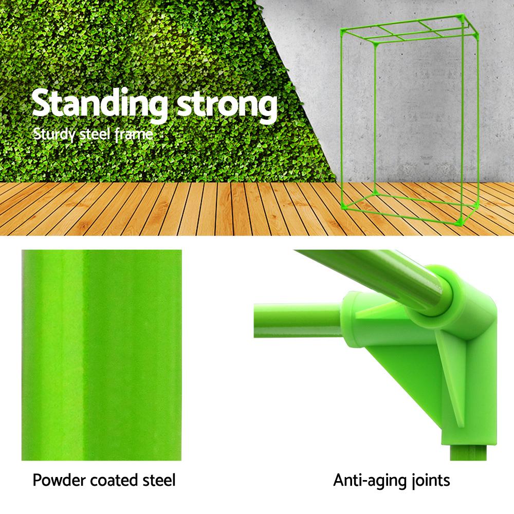 Green Fingers 90cm Hydroponic Grow Tent with strong steel frame and zippered access, designed for optimal indoor plant growth.