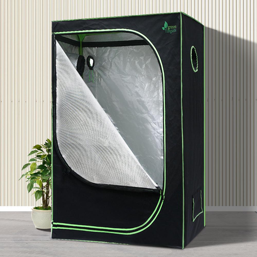 Green Fingers 90cm Hydroponic Grow Tent with strong steel frame and zippered access, designed for optimal indoor plant growth.