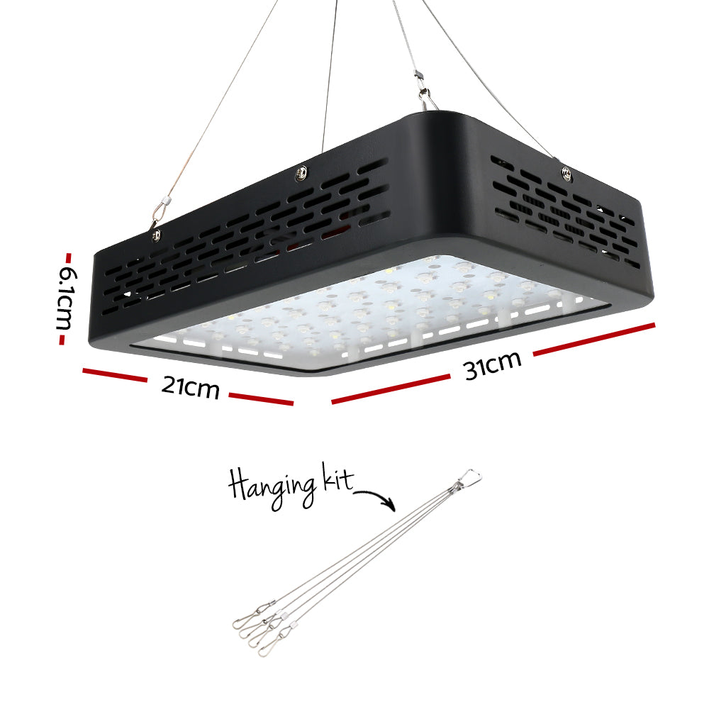 Greenfingers 600W LED Grow Light Full Spectrum with multiple LEDs for optimal plant growth indoors.