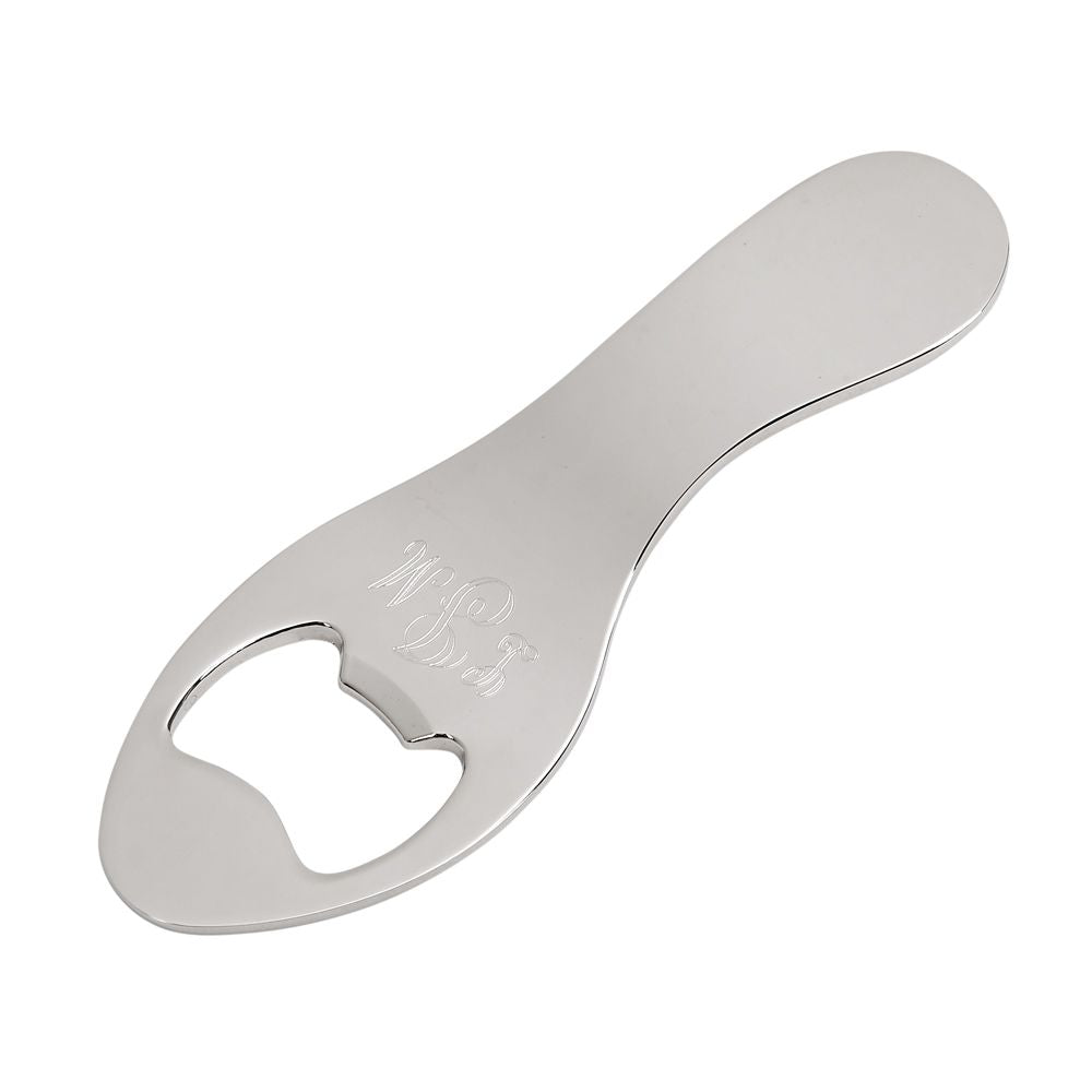 High Heel Shaped Bottle Opener in solid metal with nickel plating, designed like a stylish ladies' shoe.