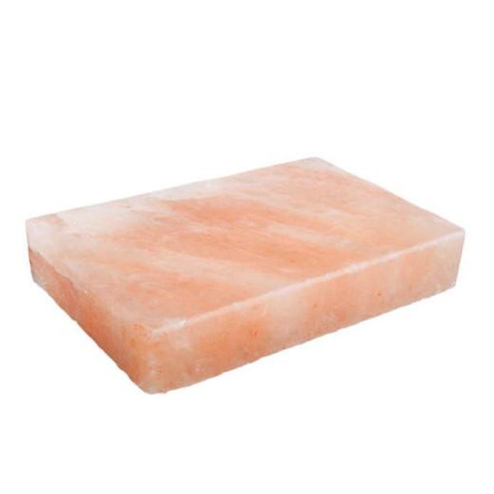 Himalayan Pink Salt Cooking Block and Tray, showcasing its natural crystal texture and beautiful hues.