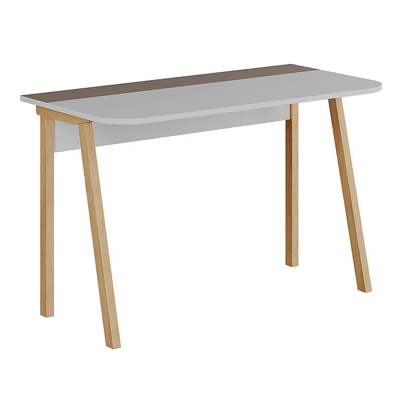 Home Desk GIULIA in light mocha and white, featuring a sleek design and durable melamine surface, perfect for home or office use.