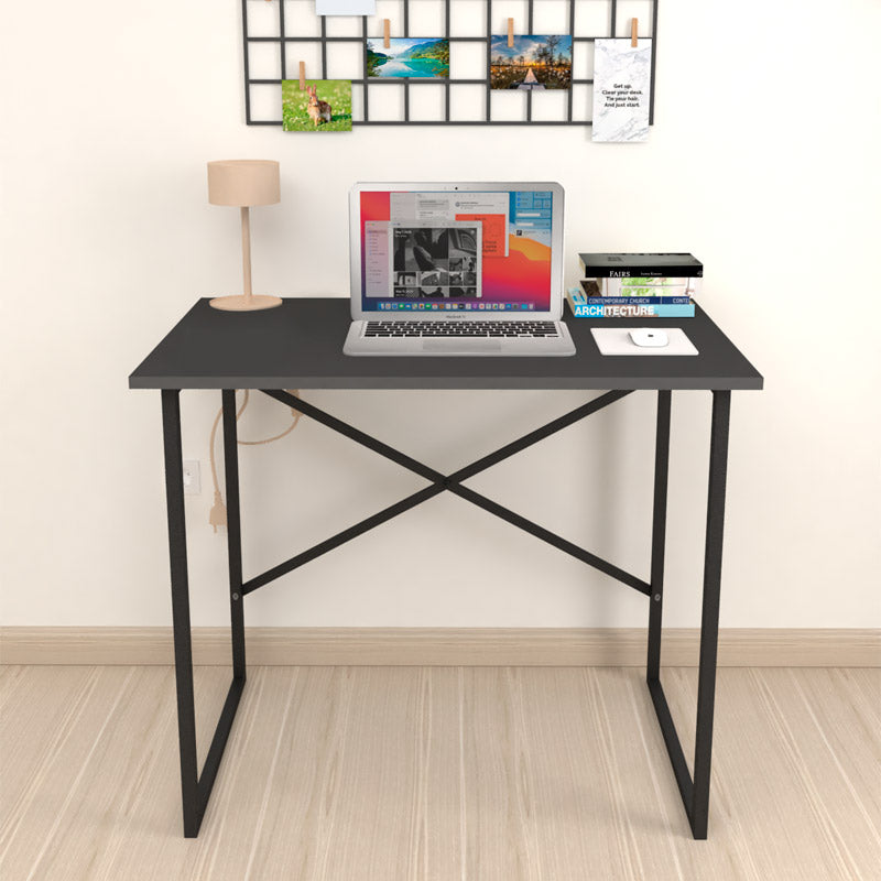 HOME Anthracite Home Office Desk with sleek design and durable melamine surface, perfect for modern workspaces.