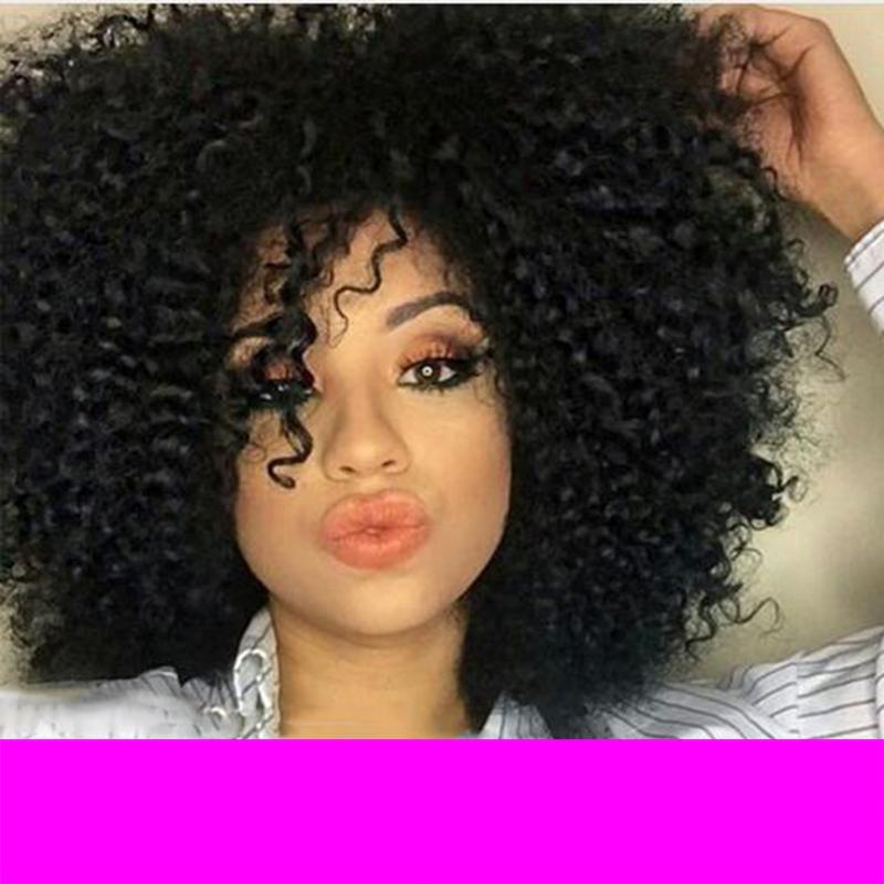 HOT Charming Curly Wig featuring afro kinky curls, made from simulation human hair, showcasing a natural and vibrant look.