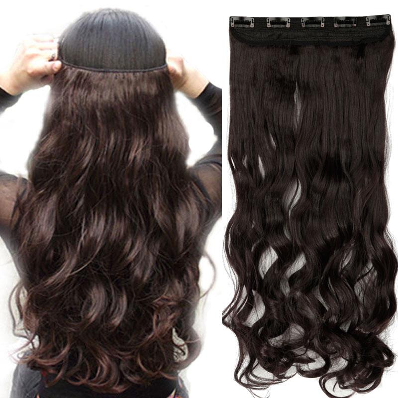 20 inches Invisible Wire No Clips Hair Extensions in various colors, showcasing silky straight texture and heat-resistant synthetic fiber.