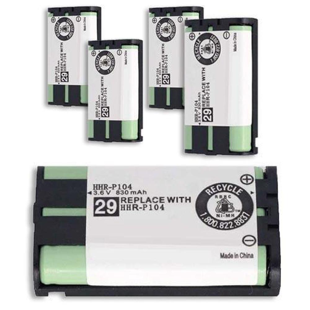 HHR P104 Cordless Phone Battery 3.6V, high-quality replacement for Panasonic and other brands, featuring safety protections.