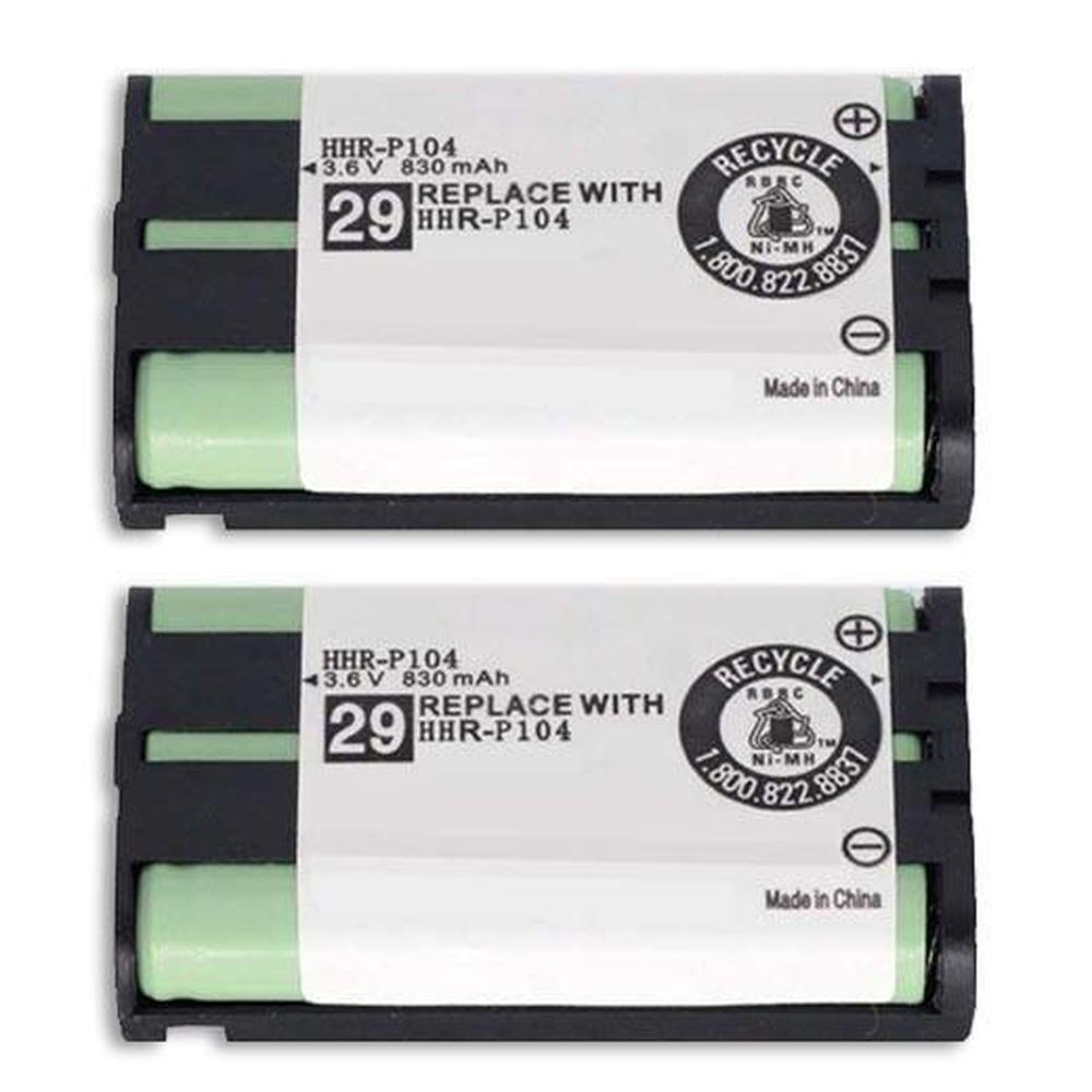 HHR P104 Cordless Phone Battery 3.6V, high-quality replacement for Panasonic and other brands, featuring safety protections.