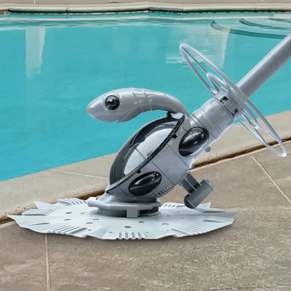 HydroActive Automatic Swimming Pool Vacuum Cleaner Leaf Eater Turtle with a 10-meter hose, designed for efficient pool cleaning.