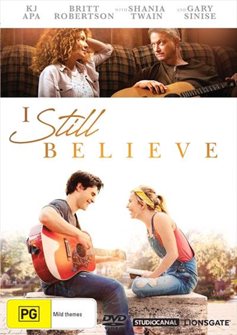 Cover of 'I Still Believe' DVD featuring Jeremy Camp, showcasing a heartfelt moment from the film.