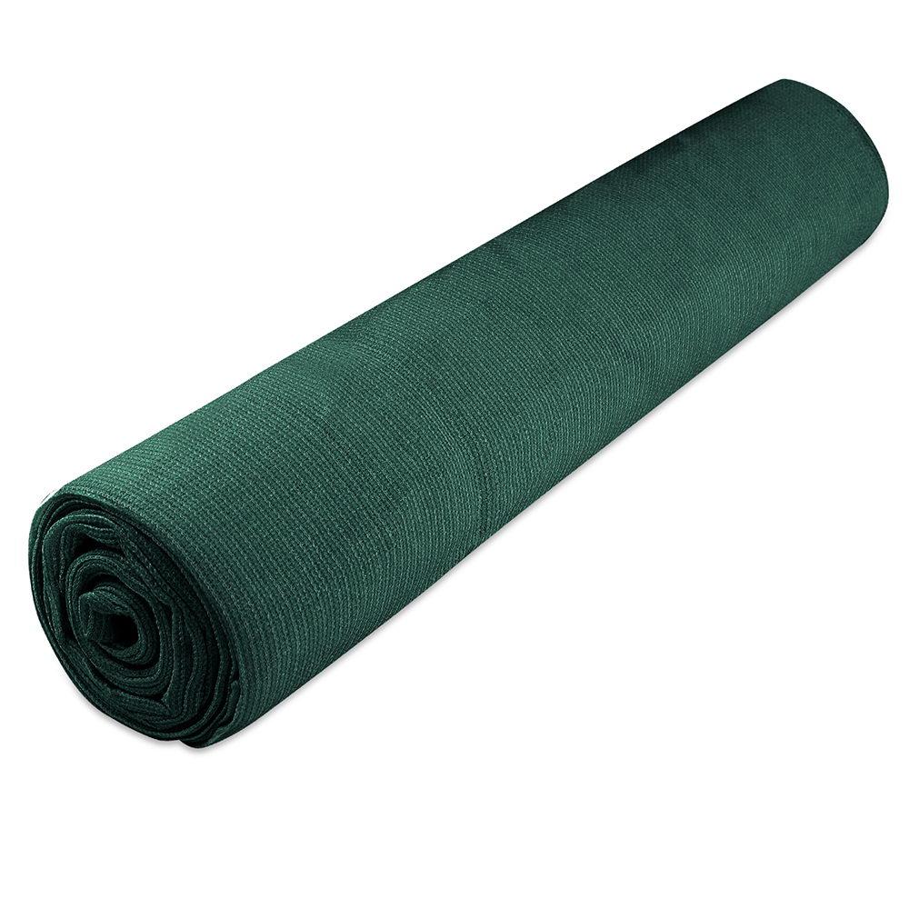 Instahut Sun Shade Cloth Roll in green, showcasing its durable knitted fabric designed for 50% UV protection for plants.