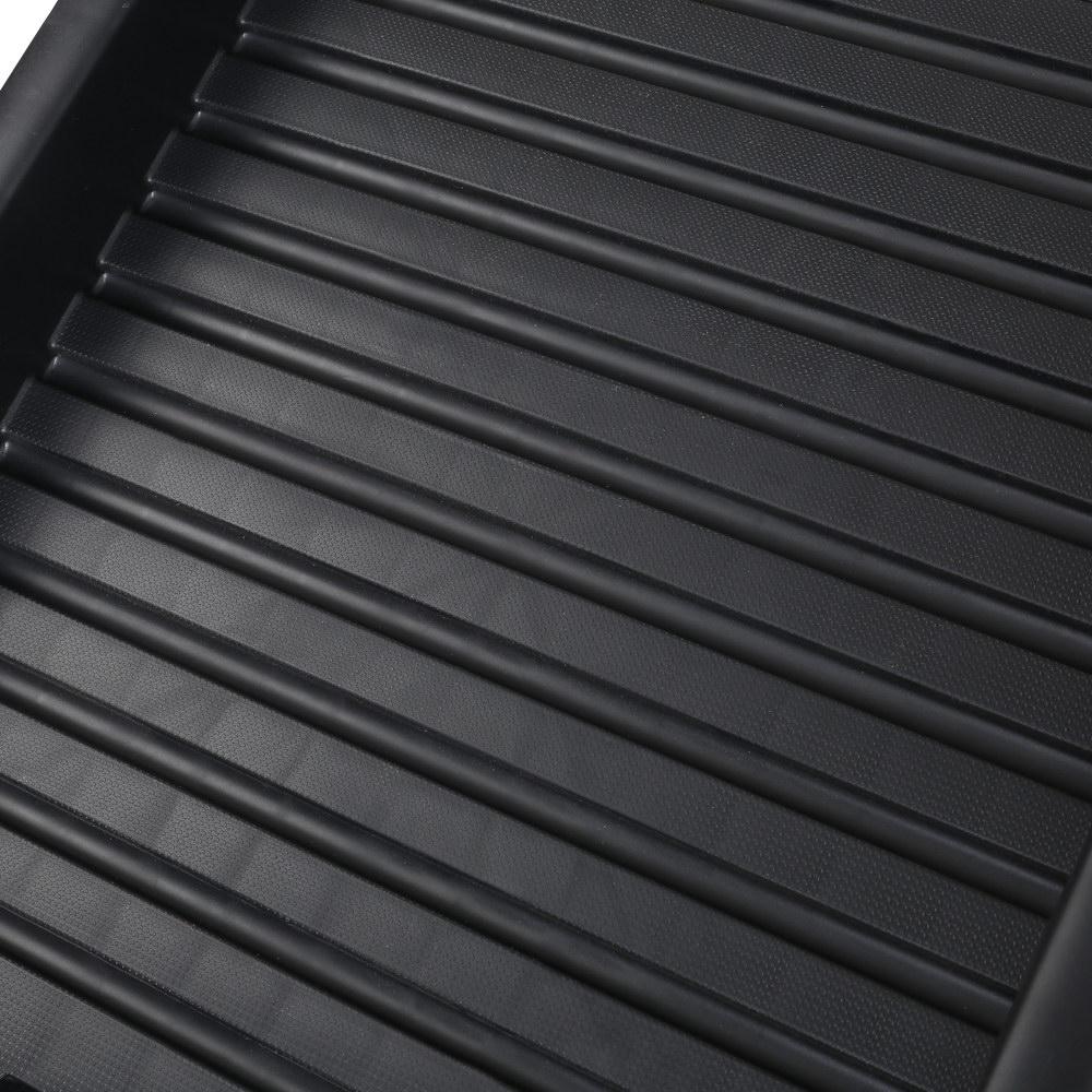 i.Pet Dog Ramp in black, showcasing its foldable design and slip-resistant surface, ideal for pet travel.