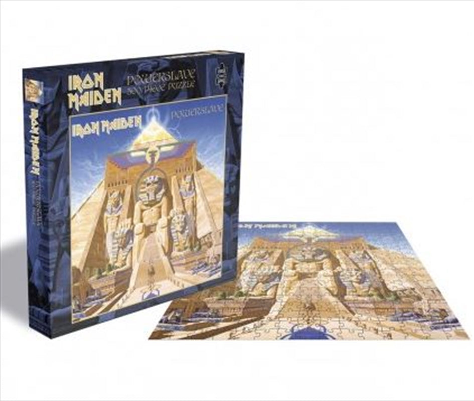 Iron Maiden Powerslave 500 Piece Puzzle featuring iconic album artwork with vibrant colors and intricate details.