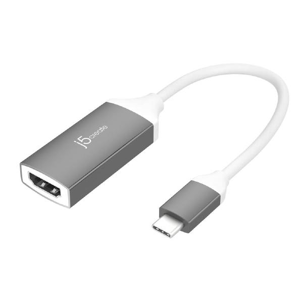 J5Create JCA153G USB-C to 4K HDMI Adapter showcasing its sleek design and ports.