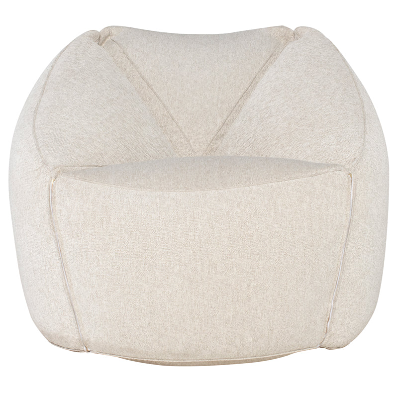 Jasper Occasional Chair-Shell in stylish shell boucle fabric, perfect for relaxation in game or rec rooms.