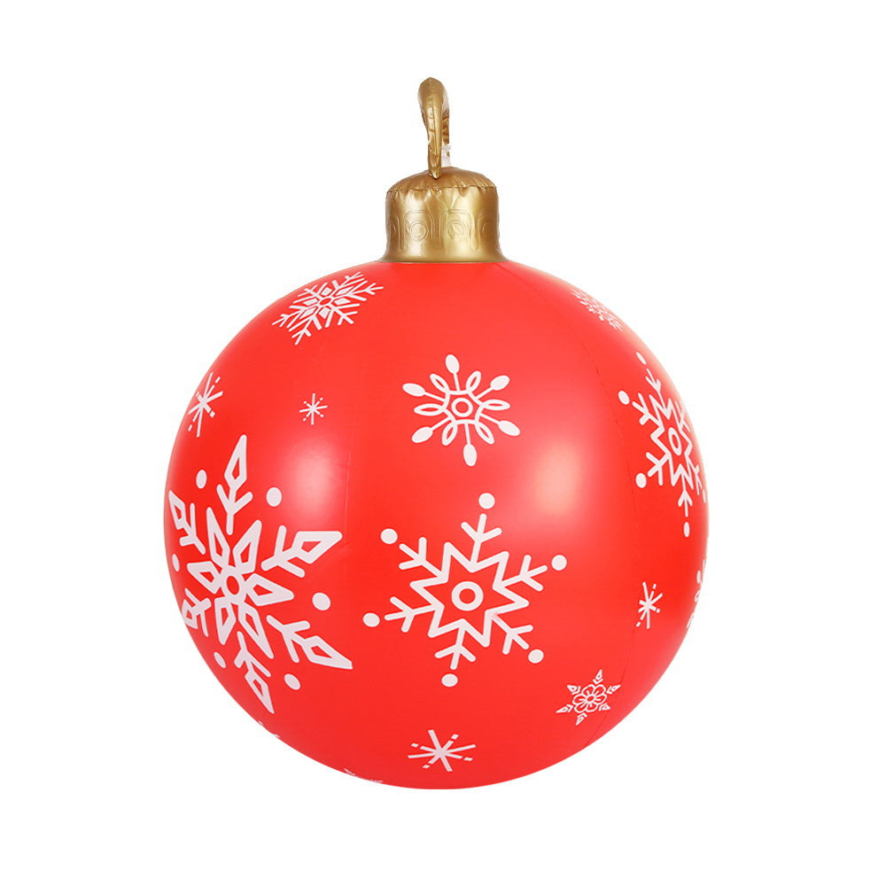 Jingle Jollys Christmas Inflatable Ball, a 60cm giant bauble in vibrant colors, perfect for festive indoor and outdoor decoration.