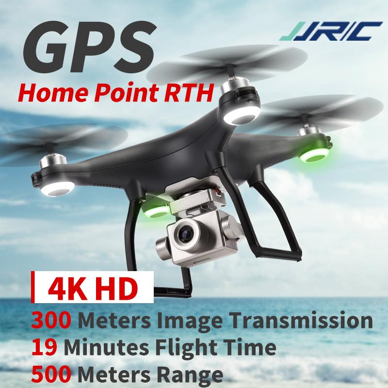 JJRC X13 4K HD Drone with self-stabilizing gimbal camera, showcasing its sleek design and advanced features.