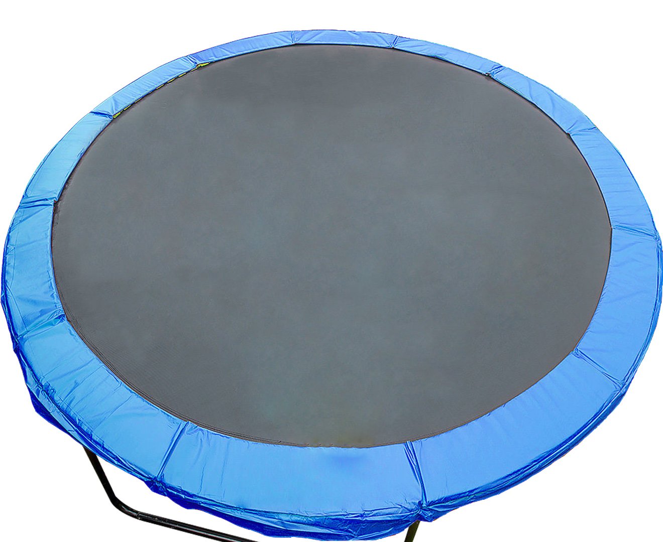 Kahuna 10ft round trampoline replacement pad in blue, featuring a durable PVC exterior and nylon mesh reinforcement.