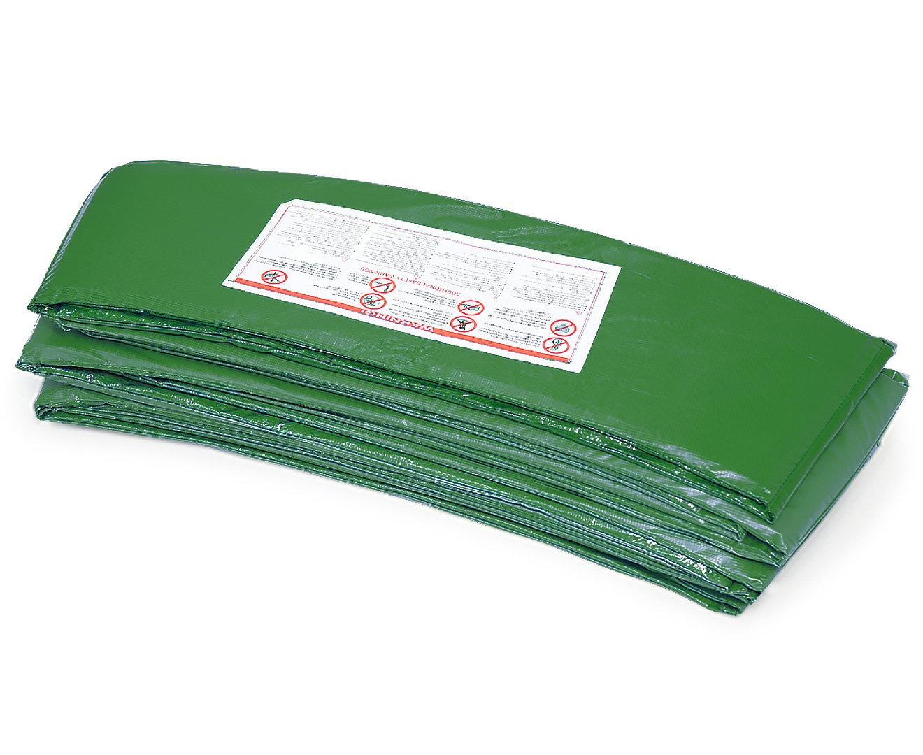 Kahuna 10ft trampoline replacement spring pad in green, featuring a durable PVC exterior and high-density foam padding.