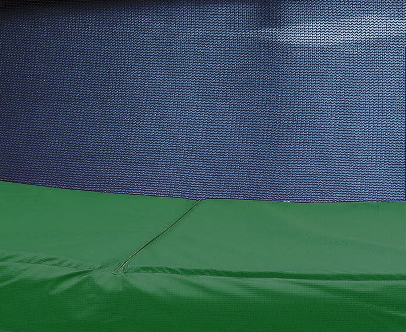 Kahuna 10ft trampoline replacement spring pad in green, featuring a durable PVC exterior and high-density foam padding.