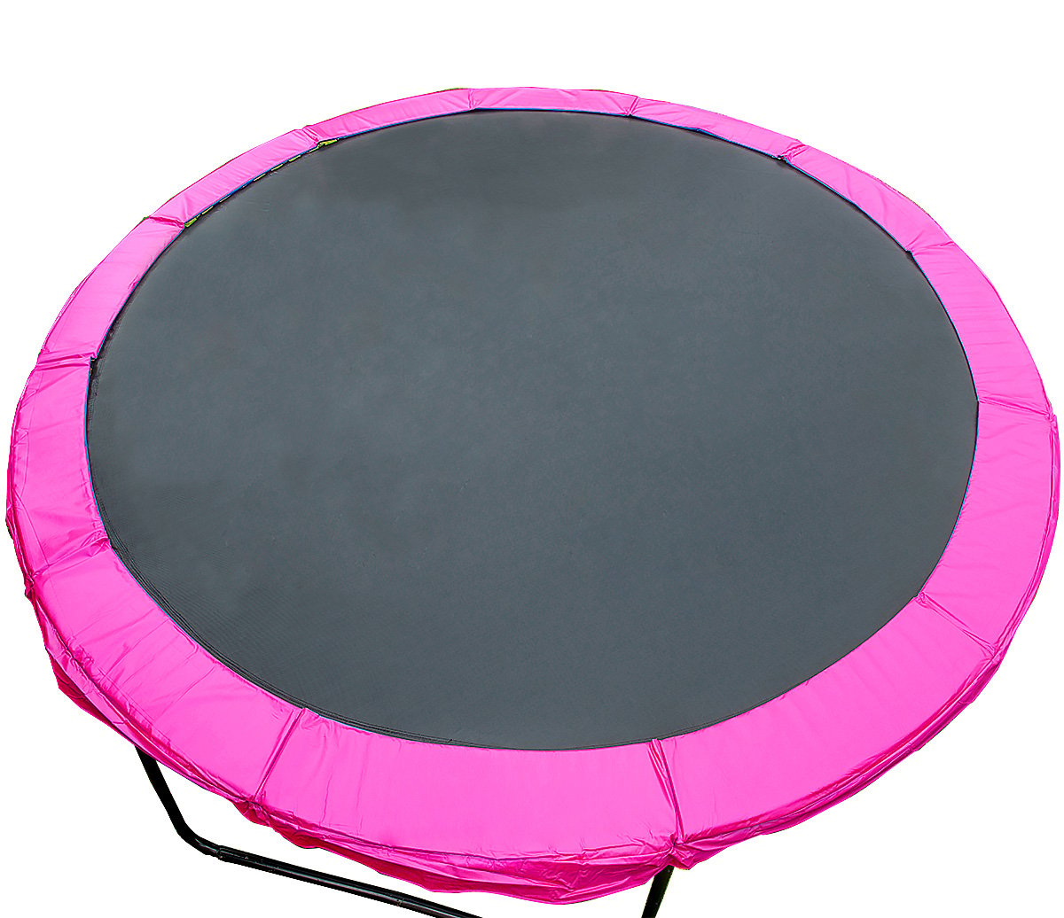 Kahuna 14ft trampoline replacement pad in pink, featuring a durable PVC exterior and high-density foam padding for safety and comfort.