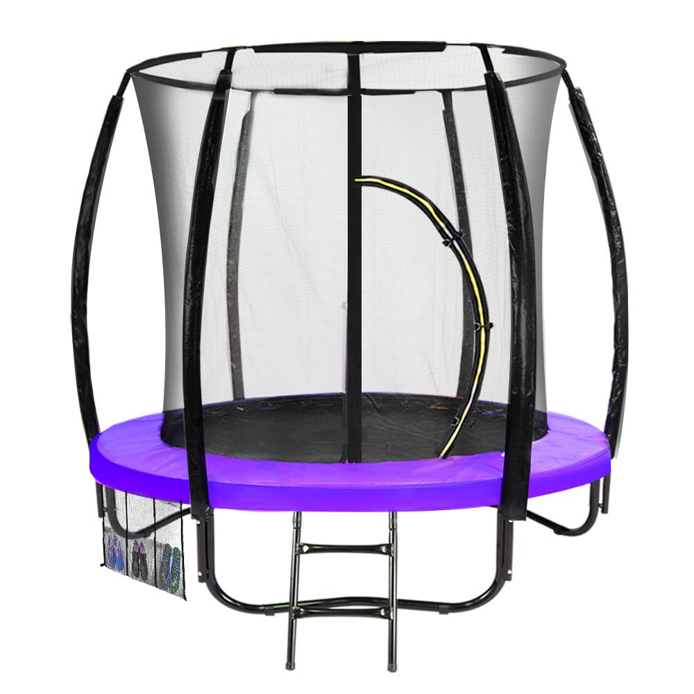 Kahuna Classic 6ft Trampoline with safety net and padded springs, designed for outdoor family fun.