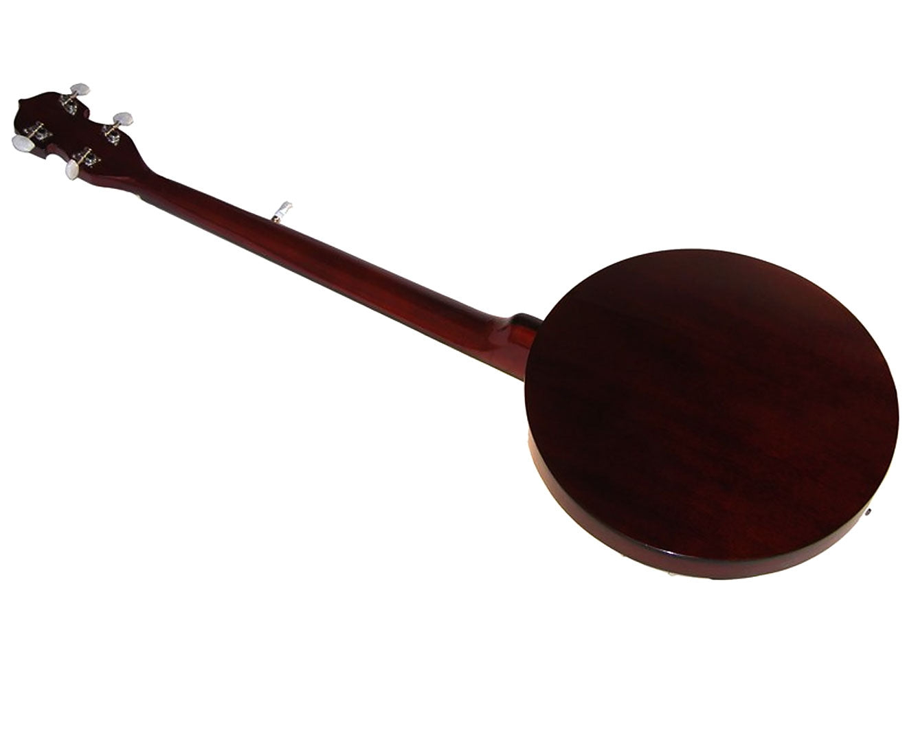 Karrera 5 String Resonator Banjo in brown finish, showcasing its high-gloss surface and quality craftsmanship.