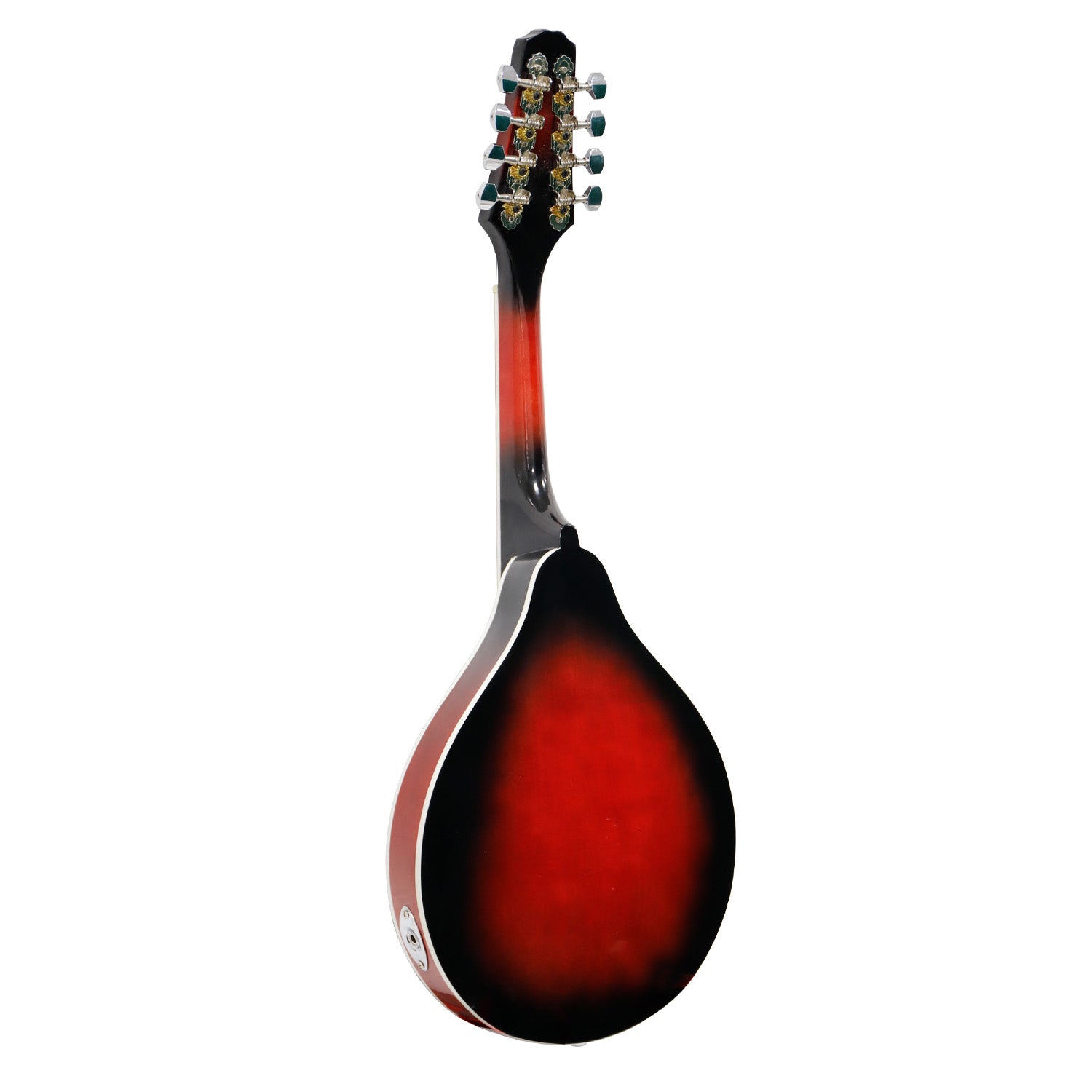 Karrera 8-String Electric Mandolin with high-gloss finish and worm-drive tuner, showcasing its elegant design and quality craftsmanship.