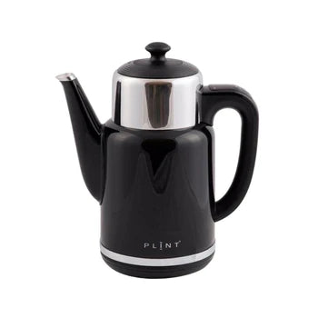 A sleek double-walled electric kettle with a 360° base, featuring a stainless steel body and a hidden heating element for hygiene.