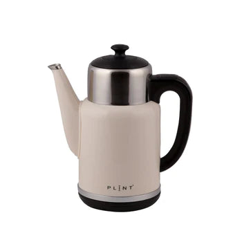 A sleek double-walled electric kettle with a 360° base, featuring a stainless steel body and a hidden heating element for hygiene.