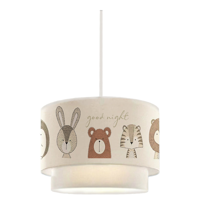 Colorful Kids Ceiling Lamp ANIMALS featuring cute animal designs, perfect for children's rooms.