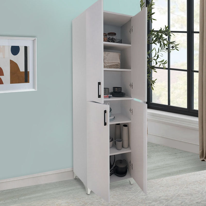 DUANE Kitchen/Bathroom Cabinet in white, showcasing its modern design and spacious storage capabilities.