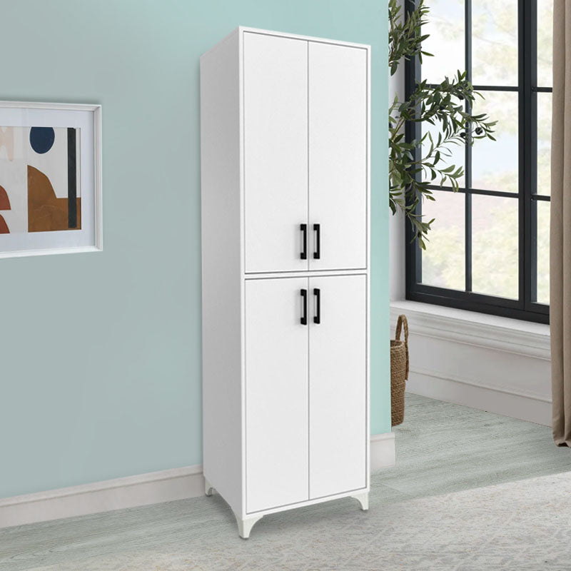 DUANE Kitchen/Bathroom Cabinet in white, showcasing its modern design and spacious storage capabilities.