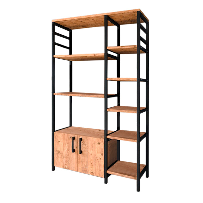 CARRINA Kitchen/Entryway Furniture in black and pine oak, showcasing its modern design and multi-purpose functionality.