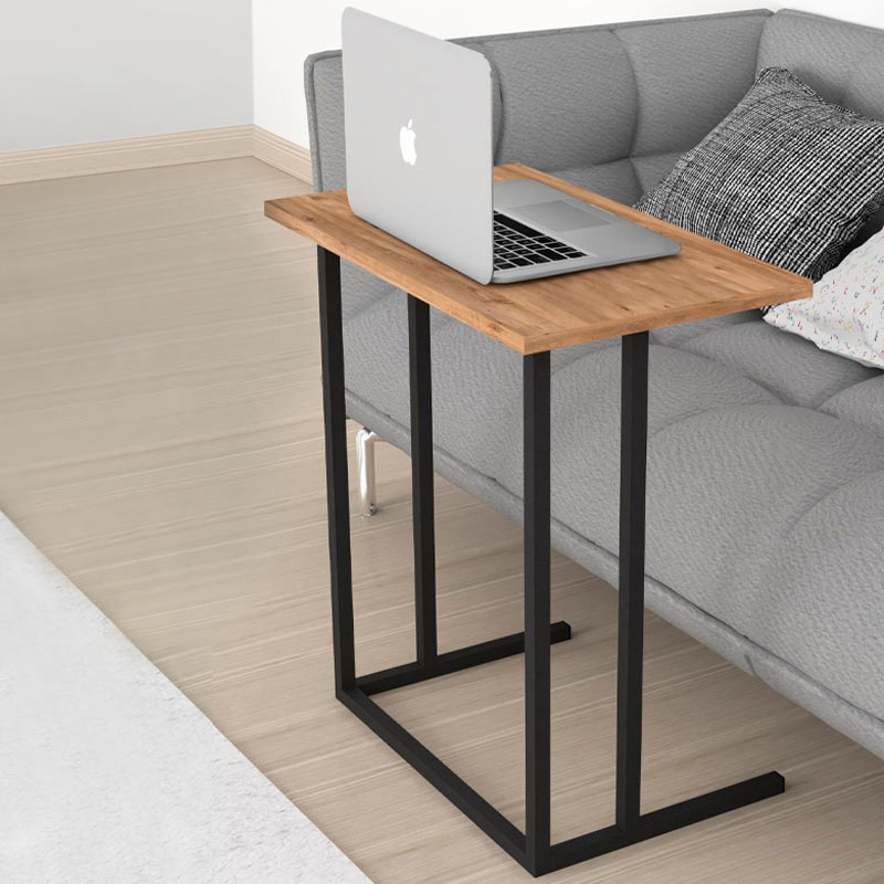 SPRINT Laptop Table in Black Oak, featuring a sleek design and sturdy construction, ideal for home or office use.