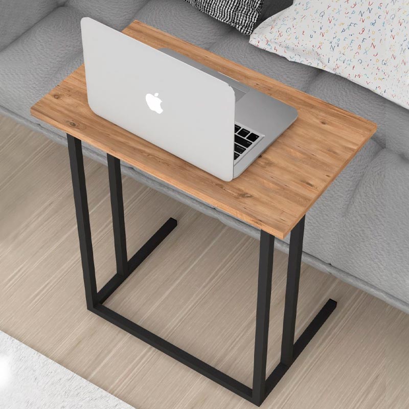 SPRINT Laptop Table in Black Oak, featuring a sleek design and sturdy construction, ideal for home or office use.