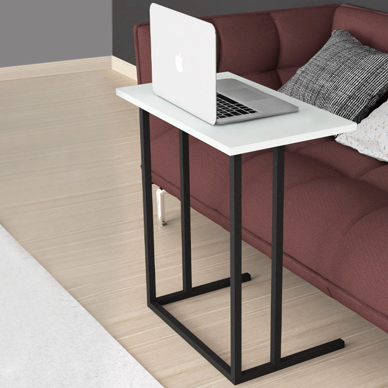 SPRINT Laptop Table in Black and White, featuring a sleek design with dimensions 60x35.5x65.5 cm, made from durable melamine and metal.