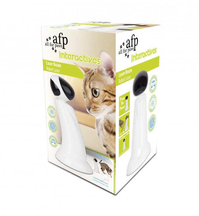 Interactive Laser Beam Cat Toy with 360-degree rotation, designed for pets to chase and play.